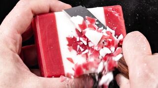 Canada Flag Soap Crumbles Like Snow ????????❄️ #shorts