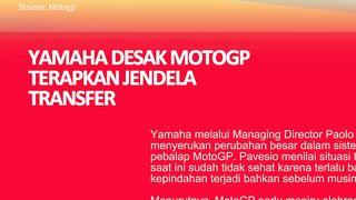 Bos Yamaha Usul MotoGP Terapkan Jendela Transfer