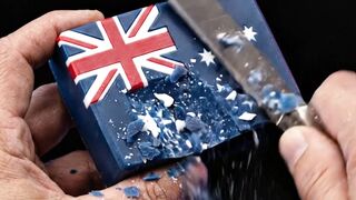 Australia Flag Soap Crumbles Down Under ????????⭐ #shorts