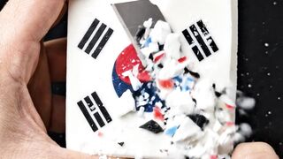 Korea Flag Soap Crumbles So Clean ????????✨ #shorts