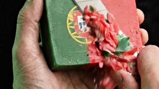 Portugal Flag Soap Crumbles So Rich ???????????? #shorts