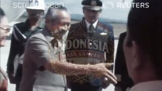 Momen kunjungan Presiden Soeharto ke Timor Timur pada era 1978an