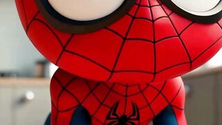 Spiderman Protects Street Musician