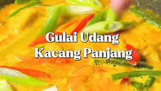 Menu Boros Nasi! Gulai Udang Tahu Kacang Panjang yang Super Gurih, Pedas, & Mantap!