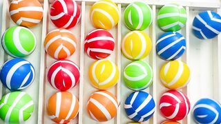 Ultimate Ball Sorting ASMR   Oddly Satisfying Rainbow Challenge � #shorts
