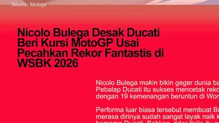 Nicolo Bulega Desak Ducati Beri Kursi MotoGP Setelah Pecahkan Rekor 19 Kemenangan WSBK