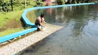 Fresh and Peaceful Morning at a Crystal Clear Natural Spring