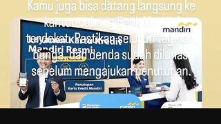 Layanan kartu kredit mandiri