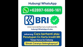 Cara penutupan kartu kredit Bank BRI