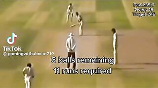 Javed Miandad Historic 6 Against India