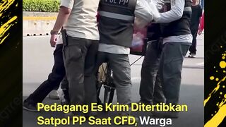 pedagang eskirm di terbitkan satpol pp