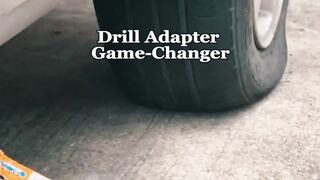 Flat Tire? Lift Your Car In Seconds With This Genius Drill Adapter!