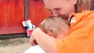 Mother breastfeeding her child