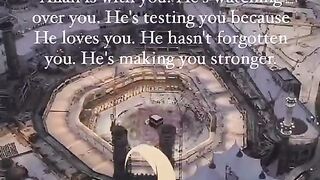 "Believe in Allah, say Alhamdullilah, and keep smiling"