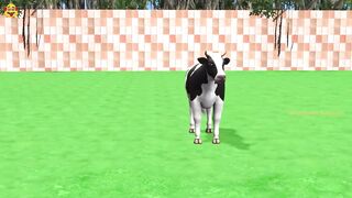 Choose the Right Door with Tires Mammoth Cow Gorilla Buffalo Dinosaur Fun in Playground