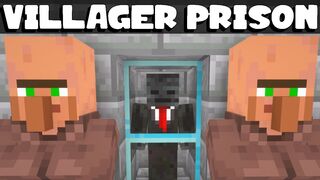Escaping a Villager Prison in Minecraft