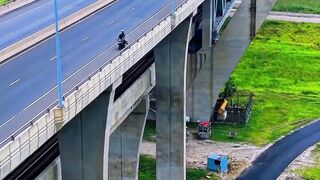 "The bridge looks so beautiful from a distance."