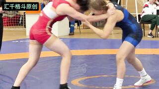 the female wrestlers had even harder punches