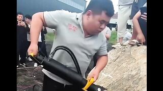 This Hydraulic Machine Splits Giant Rocks Like Butter! ????⚡