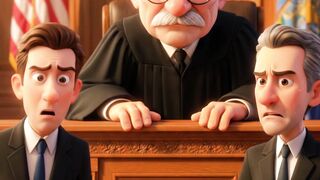 Pixar Style Animation Short | Funny Judge & Lawyers Story ???? |#shorts #viral #funny