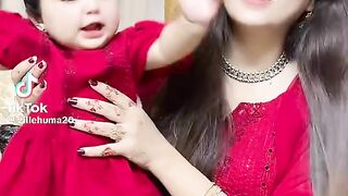 Beautiful Singer and Cute Baby