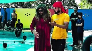 Swimming pool boys funny video
