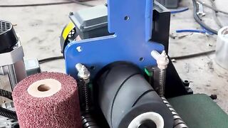 Metal surface wire drawing