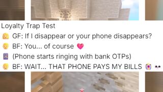 MInecraft loyalty test