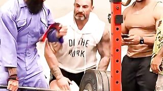 ELITE Powerlifter Use 32kg Mop Pretended to be a CLEANER in a GYM