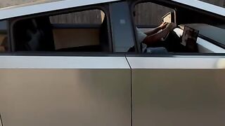 My Friend Zubair drives a Tesla Cyber Truck