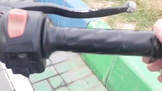 موٹر سائیکل ریس کی تار ٹوٹ گئی