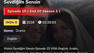 Sevdigim Sensin Episode 15 With English subtitle
