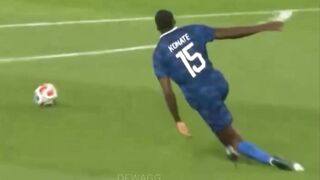 brahima Konaté mengalami kesulitan saat Prancis takluk 1-2 dari Pantai Gading