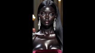 African Woman with Ocean Blue Eyes