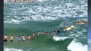 aksi heroik, penyelamatan pantai,