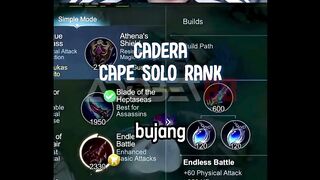 Cadera udah capek sama rank.