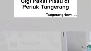 Seorang perawat di sebuah klinik gigi di Tangerang menjadi korban penusukan oleh pasiennya
