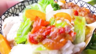 Sup Ayam Segar + Sambal Terasi Lalap Sawi Putih ????????️