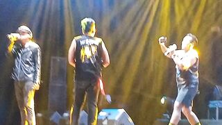 On stage