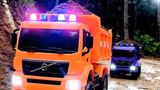 Pure Scale Realism! Ultra-Realistic RC Dump Trucks Tackling Dirt Climb ????????