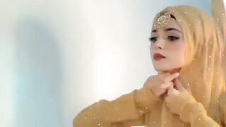 Hijab style for wedding