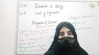 Organelle and Cell level of Level of organization ch no 1 introduction to biology class Nine Lec no 8b