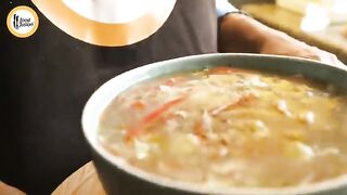 Restaurant style Hot and Sour White Soup