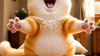 Fat Cat Sweeps Floor, Makes Netizens Laugh! He Looks Like a Professional Worker