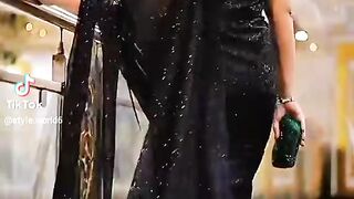Latest Black Fancy Sari