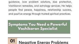 Symptoms You Need a Powerful Vashikaran Specialist