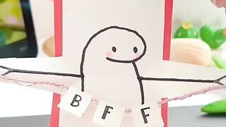 DIY Cute gift card for best friend ❤️????