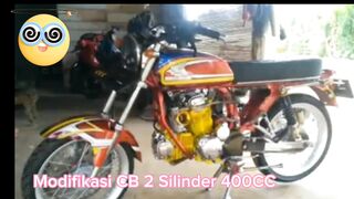 modifikasi cb 2 silinder 400cc