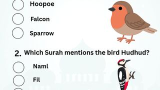 islamic  Birds quiz Series #1