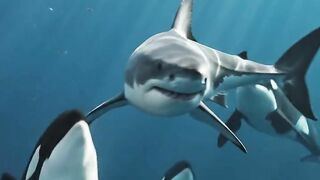 The ocean's deadliest shark just became the prey... ????????????  Wait until you see who is hunting it.
